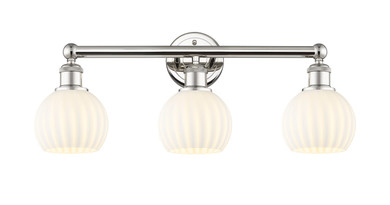 Bathroom Fixtures Three Lights by Innovations ( 405 | 616-3W-PN-G1217-6WV Edison ) 