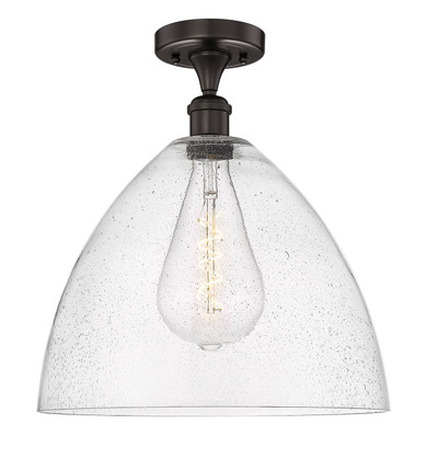 Semi-Flush Mts. Glass Down by Innovations ( 405 | 616-1F-OB-GBD-164 Edison ) 