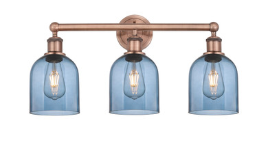 Bathroom Fixtures Three Lights by Innovations ( 405 | 616-3W-AC-G558-6BL Edison ) 