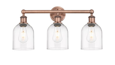 Bathroom Fixtures Three Lights by Innovations ( 405 | 616-3W-AC-G558-6CL Edison ) 