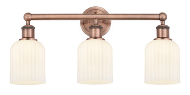 Bathroom Fixtures Three Lights by Innovations ( 405 | 616-3W-AC-G559-5GWH Edison ) 