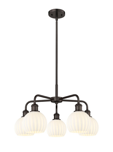 Mid. Chandeliers Glass Down by Innovations ( 405 | 516-5CR-OB-G1217-6WV Ballston ) 