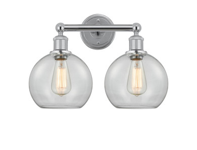 Bathroom Fixtures Two Lights by Innovations ( 405 | 616-2W-PC-G122-8 Edison ) 