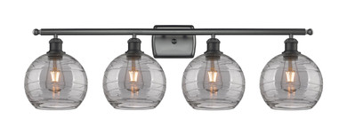 Bathroom Fixtures Four Lights by Innovations ( 405 | 516-4W-BK-G1213-8SM Ballston ) 