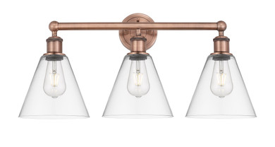 Bathroom Fixtures Three Lights by Innovations ( 405 | 616-3W-AC-GBC-82 Edison ) 