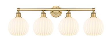 Bathroom Fixtures Four Lights by Innovations ( 405 | 616-4W-BB-G1217-8WV Edison ) 