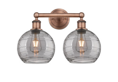 Bathroom Fixtures Two Lights by Innovations ( 405 | 616-2W-AC-G1213-8SM Edison ) 