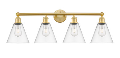 Bathroom Fixtures Four Lights by Innovations ( 405 | 616-4W-SG-GBC-82 Edison ) 