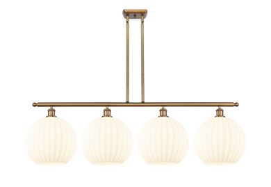 Linear/Island 4 Light + by Innovations ( 405 | 516-4I-BB-G1217-12WV Ballston ) 