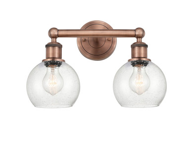 Bathroom Fixtures Two Lights by Innovations ( 405 | 616-2W-AC-G124-6 Edison ) 