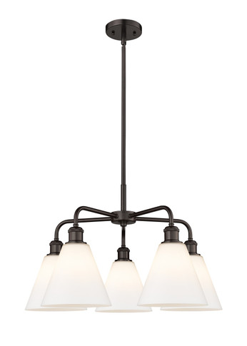 Mid. Chandeliers Glass Down by Innovations ( 405 | 516-5CR-OB-GBC-81 Ballston ) 