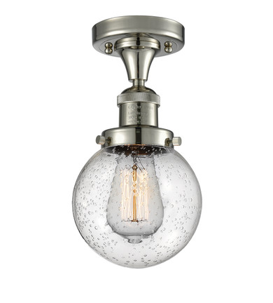 Semi-Flush Mts. Glass Down by Innovations ( 405 | 517-1CH-PN-G204-6-LED Franklin Restoration ) 
