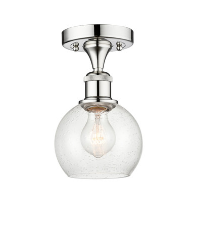 Semi-Flush Mts. Glass Down by Innovations ( 405 | 616-1F-PC-G124-6 Edison ) 