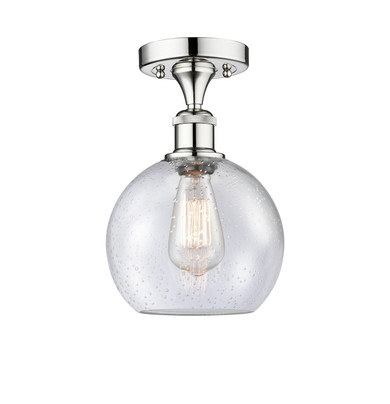Semi-Flush Mts. Glass Down by Innovations ( 405 | 616-1F-PC-G124-8 Edison ) 