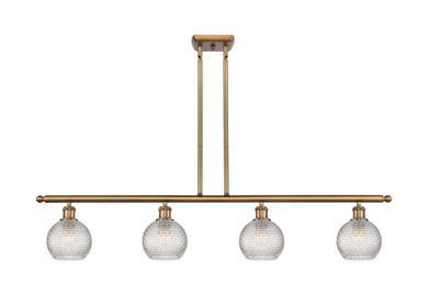 Linear/Island 4 Light + by Innovations ( 405 | 516-4I-BB-G122C-6CL Ballston ) 