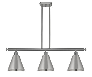 Linear/Island 3 Light Bar by Innovations ( 405 | 516-3I-SN-MBC-8-SN-LED Ballston ) 