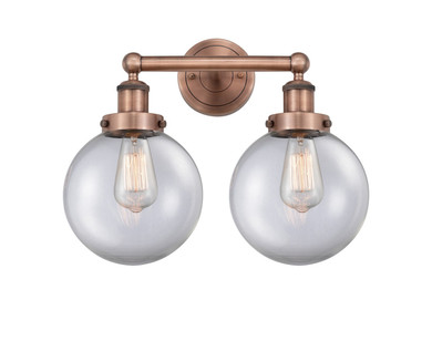 Bathroom Fixtures Two Lights by Innovations ( 405 | 616-2W-AC-G202-8 Edison ) 