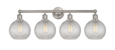 Bathroom Fixtures Four Lights by Innovations ( 405 | 616-4W-SN-G122C-8CL Edison ) 