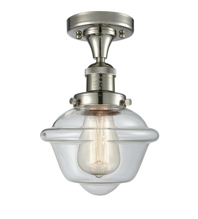 Semi-Flush Mts. Glass Down by Innovations ( 405 | 517-1CH-PN-G532-LED Franklin Restoration ) 