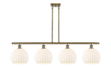 Linear/Island 4 Light + by Innovations ( 405 | 516-4I-AB-G1217-10WV Ballston ) 