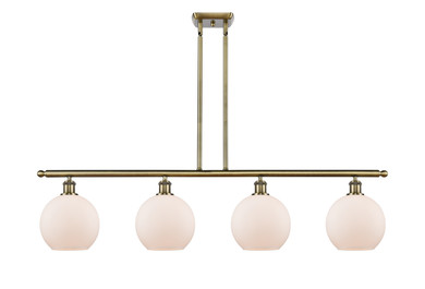 Linear/Island 4 Light + by Innovations ( 405 | 516-4I-AB-G121-8-LED Ballston ) 