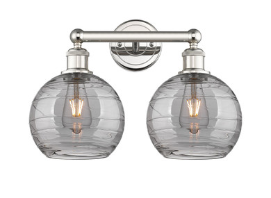 Bathroom Fixtures Two Lights by Innovations ( 405 | 616-2W-PN-G1213-8SM Edison ) 
