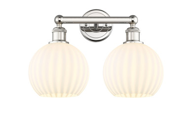 Bathroom Fixtures Two Lights by Innovations ( 405 | 616-2W-PN-G1217-8WV Edison ) 