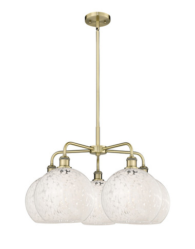 Mid. Chandeliers Glass Down by Innovations ( 405 | 516-5CR-AB-G1216-10WM Ballston ) 