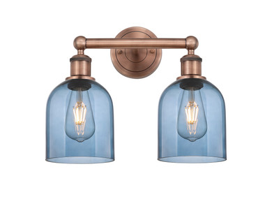 Bathroom Fixtures Two Lights by Innovations ( 405 | 616-2W-AC-G558-6BL Edison ) 