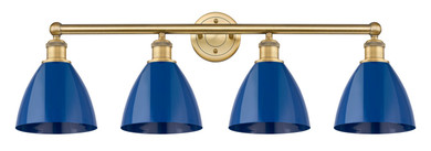 Bathroom Fixtures Four Lights by Innovations ( 405 | 616-4W-BB-MBD-75-BL Edison ) 
