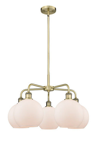 Mid. Chandeliers Glass Down by Innovations ( 405 | 516-5CR-AB-G121-8 Ballston ) 