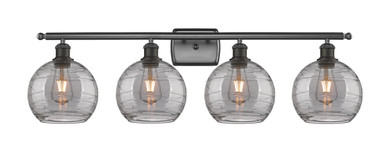 Bathroom Fixtures Four Lights by Innovations ( 405 | 516-4W-OB-G1213-8SM Ballston ) 