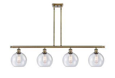 Linear/Island 4 Light + by Innovations ( 405 | 516-4I-AB-G124-8-LED Ballston ) 