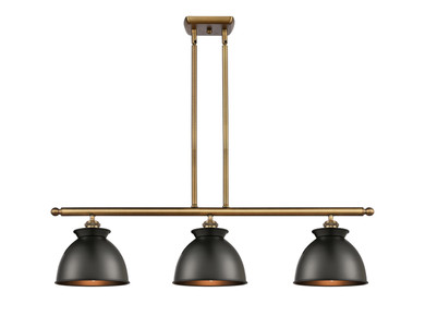 Linear/Island 3 Light Bar by Innovations ( 405 | 516-3I-BB-M14-BK-LED Ballston ) 