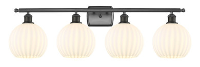 Bathroom Fixtures Four Lights by Innovations ( 405 | 516-4W-OB-G1217-8WV Ballston ) 
