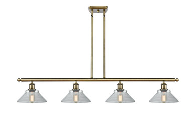 Linear/Island 4 Light + by Innovations ( 405 | 516-4I-AB-G132-LED Ballston ) 