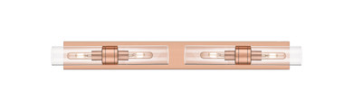 Bathroom Fixtures Cylindrical / Linear by Innovations ( 405 | 617S-4W-AC-G617-8CL Downtown Urban ) 