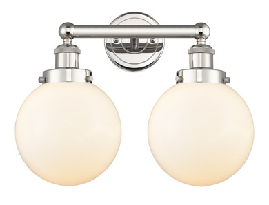 Bathroom Fixtures Two Lights by Innovations ( 405 | 616-2W-PN-G201-8 Edison ) 