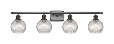 Bathroom Fixtures Four Lights by Innovations ( 405 | 516-4W-OB-G122C-6CL Ballston ) 