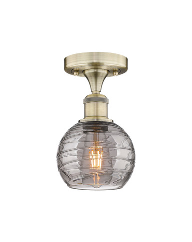 Semi-Flush Mts. Glass Down by Innovations ( 405 | 616-1F-AB-G1213-6SM Edison ) 