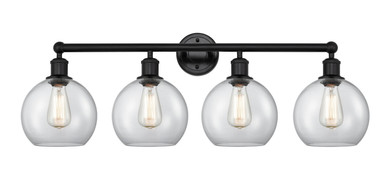 Bathroom Fixtures Four Lights by Innovations ( 405 | 616-4W-BK-G122-8 Edison ) 