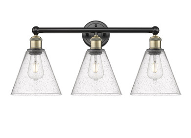 Bathroom Fixtures Three Lights by Innovations ( 405 | 616-3W-BAB-GBC-84 Edison ) 