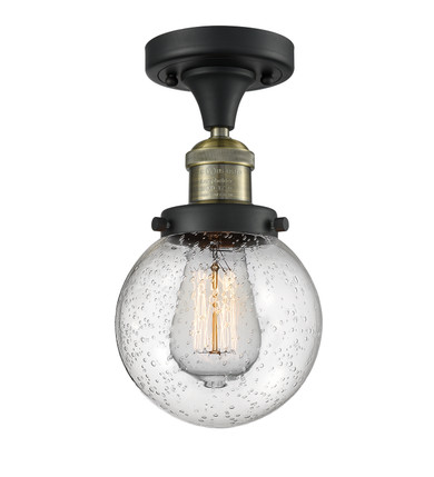 Semi-Flush Mts. Glass Down by Innovations ( 405 | 517-1CH-BAB-G204-6-LED Franklin Restoration ) 