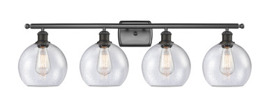 Bathroom Fixtures Four Lights by Innovations ( 405 | 516-4W-OB-G124-8-LED Ballston ) 