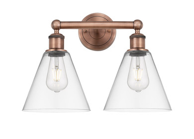 Bathroom Fixtures Two Lights by Innovations ( 405 | 616-2W-AC-GBC-82 Edison ) 