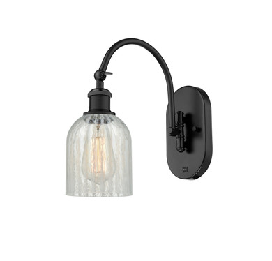 Sconces Single Glass by Innovations ( 405 | 518-1W-BK-G2511-LED Ballston ) 