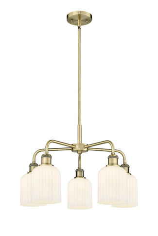 Mid. Chandeliers Glass Down by Innovations ( 405 | 516-5CR-AB-G559-5GWH Downtown Urban ) 