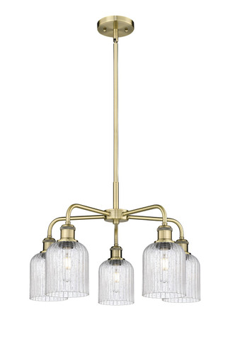 Mid. Chandeliers Glass Down by Innovations ( 405 | 516-5CR-AB-G559-5SDY Downtown Urban ) 