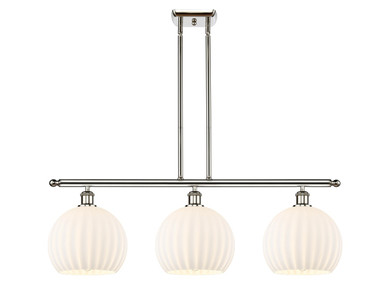 Linear/Island 3 Light Bar by Innovations ( 405 | 516-3I-PN-G1217-10WV Ballston ) 