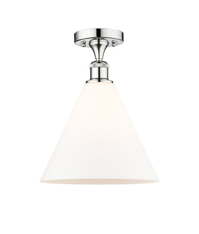 Semi-Flush Mts. Glass Down by Innovations ( 405 | 616-1F-PC-GBC-121 Edison ) 
